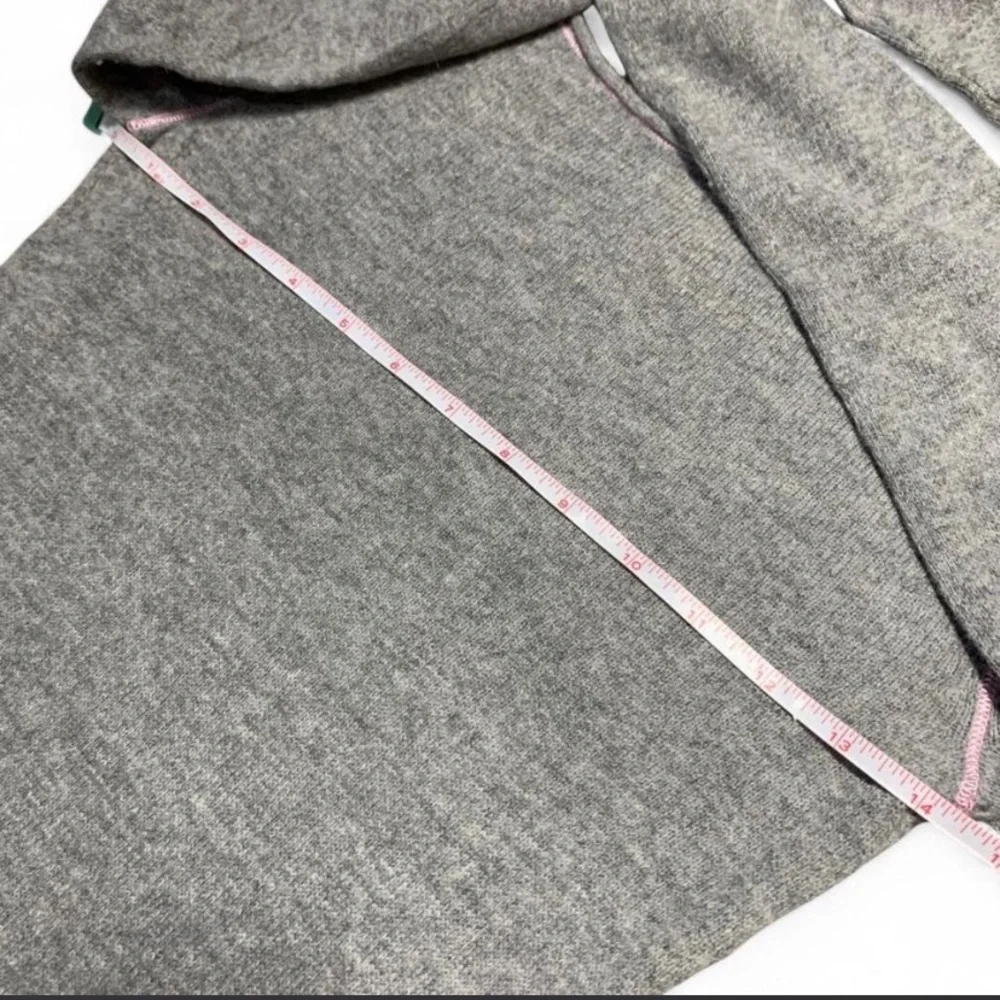 Abercrombie & Fitch RARE Y2K Cashmere Angora Knit Top Contrast Pink Stitching S - Picture 6 of 8